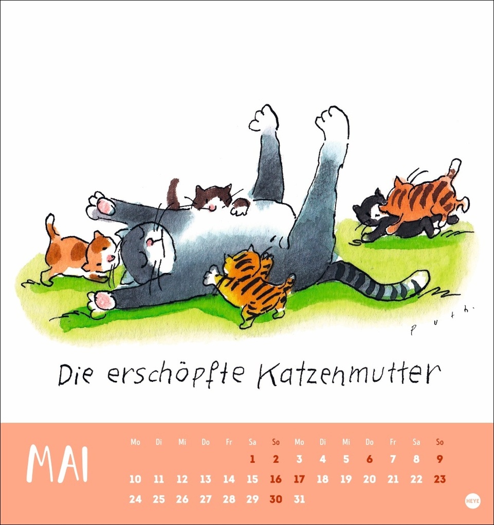 Weitere Ansicht: Puth Yoga für die Katz Postkartenkalender 2027 | Klaus Puth