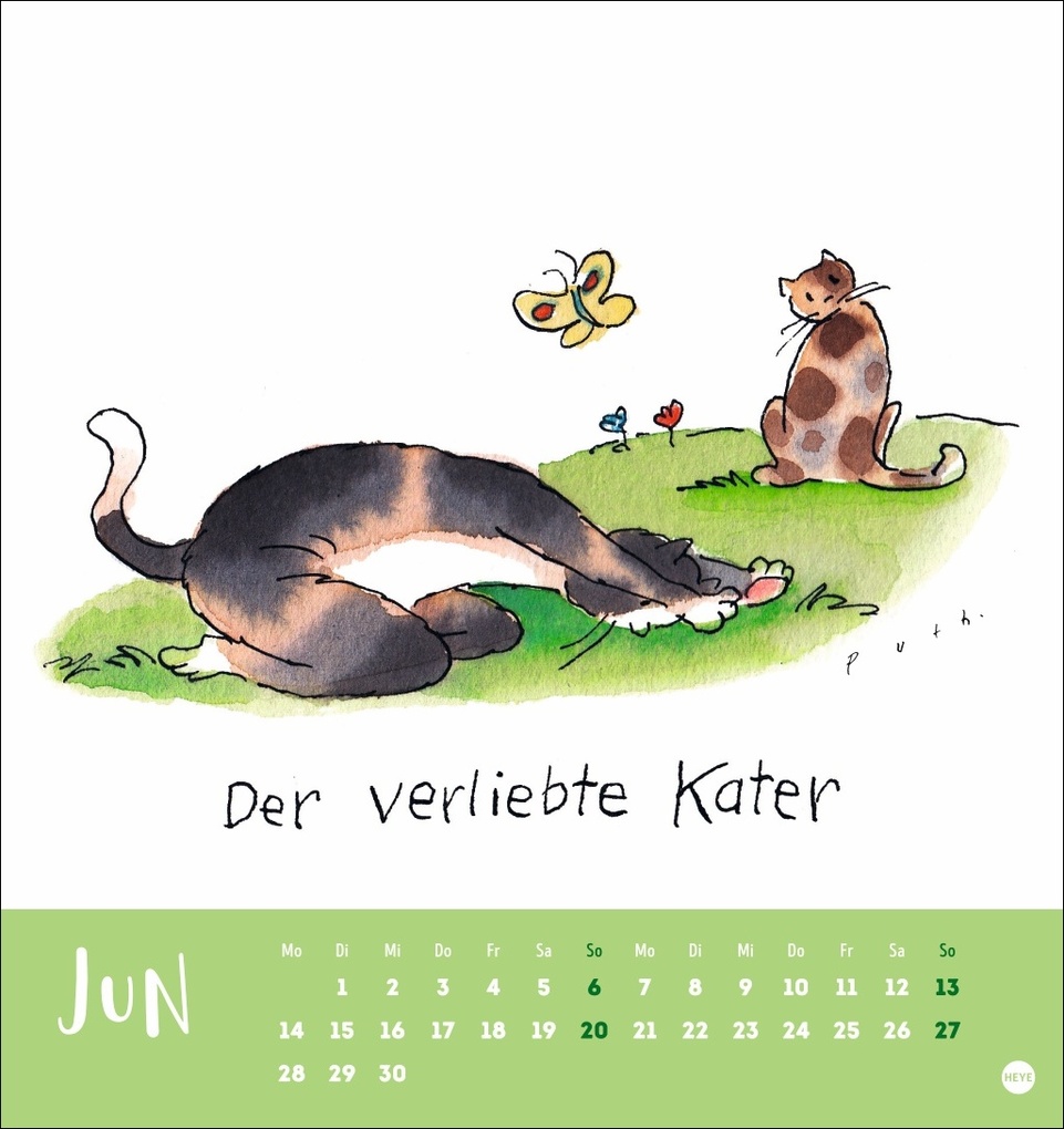 Weitere Ansicht: Puth Yoga für die Katz Postkartenkalender 2027 | Klaus Puth