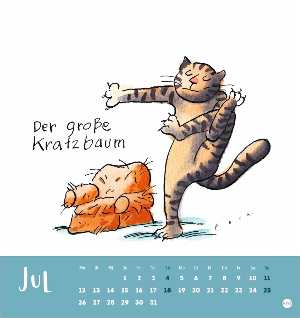 Weitere Ansicht: Puth Yoga für die Katz Postkartenkalender 2027 | Klaus Puth