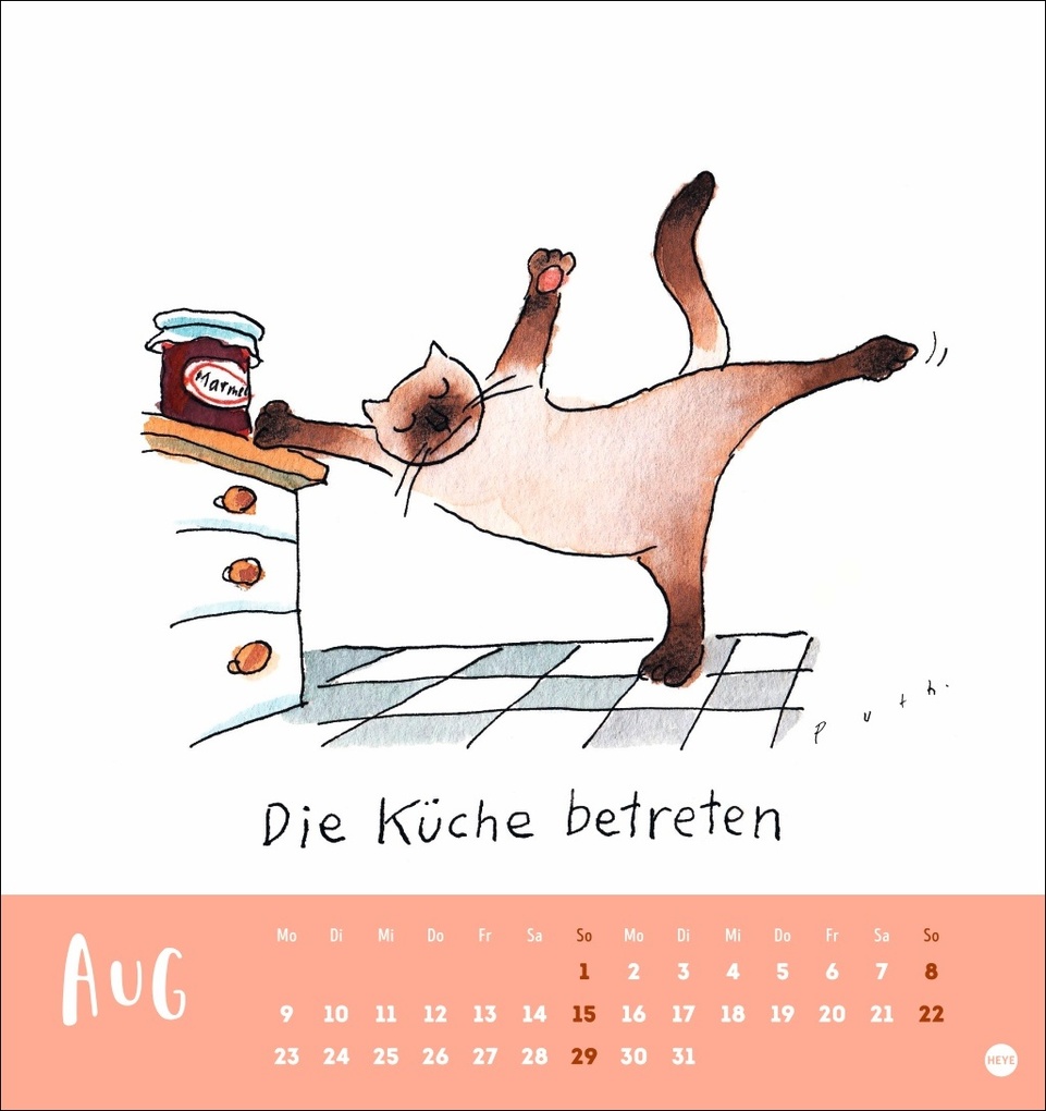 Weitere Ansicht: Puth Yoga für die Katz Postkartenkalender 2027 | Klaus Puth