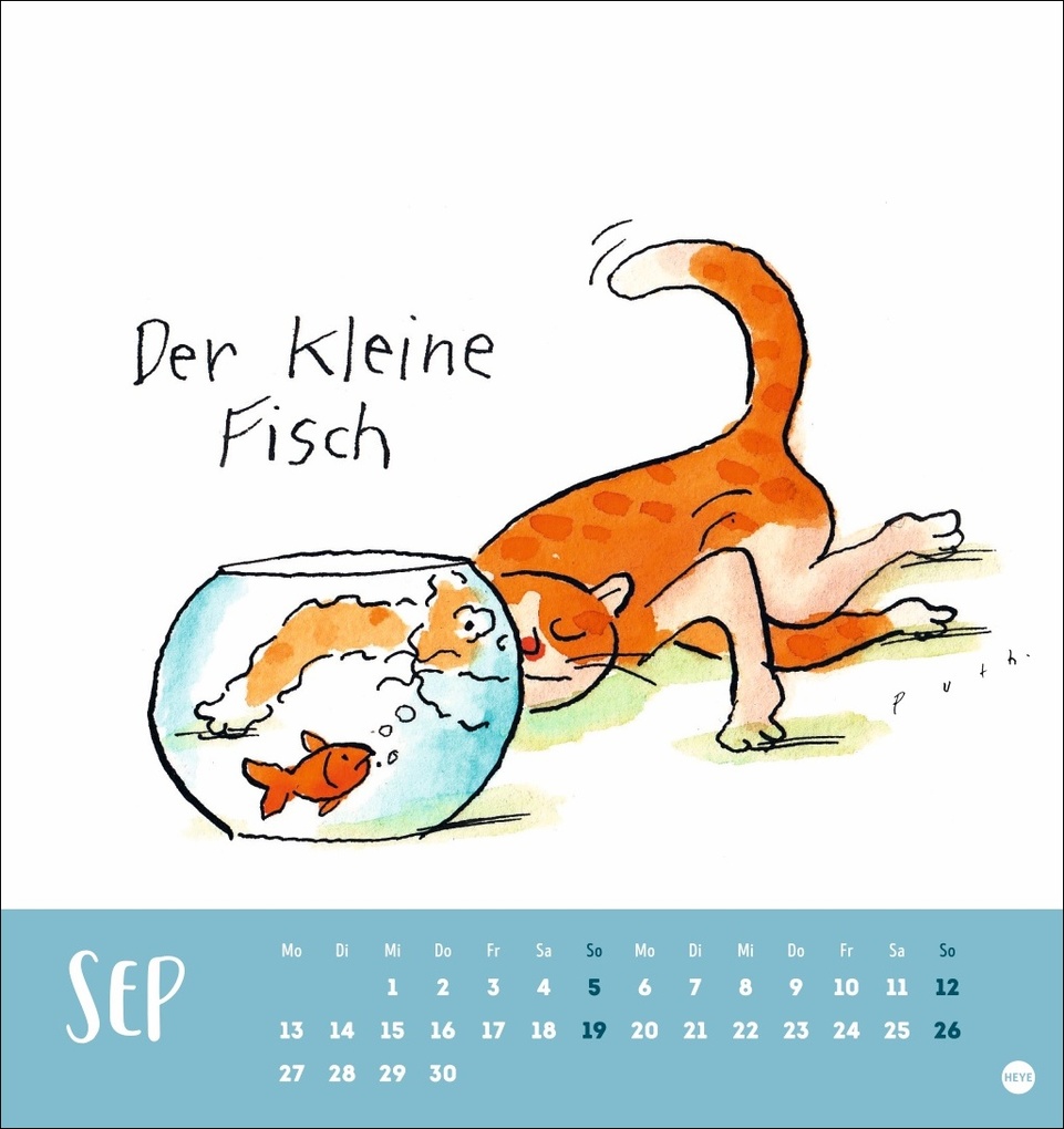 Weitere Ansicht: Puth Yoga für die Katz Postkartenkalender 2027 | Klaus Puth