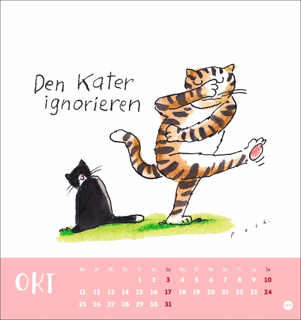 Weitere Ansicht: Puth Yoga für die Katz Postkartenkalender 2027 | Klaus Puth