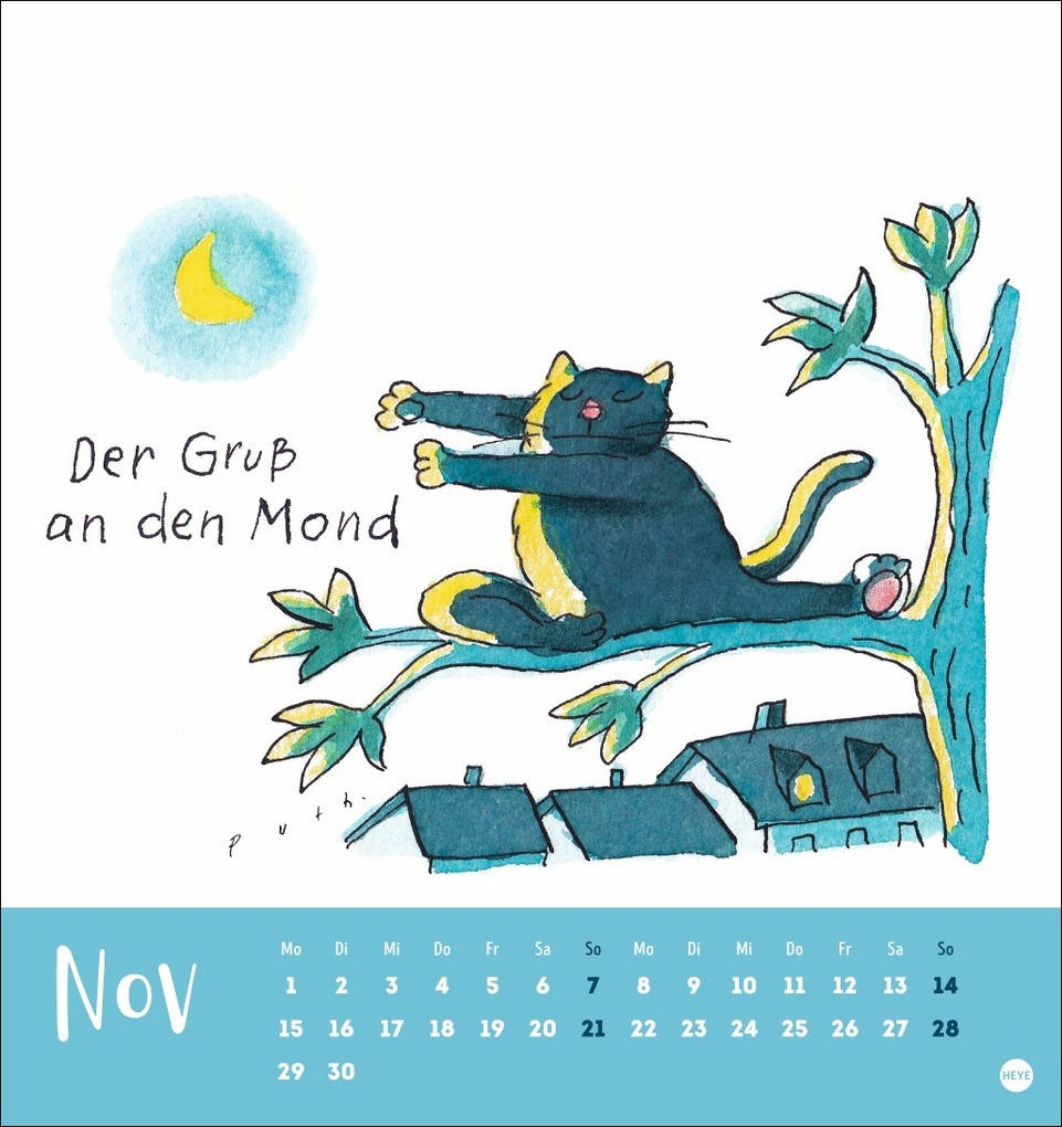 Weitere Ansicht: Puth Yoga für die Katz Postkartenkalender 2027 | Klaus Puth