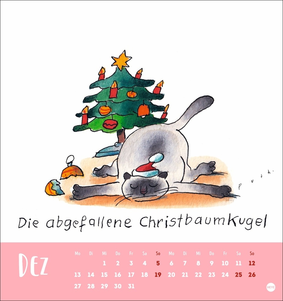 Weitere Ansicht: Puth Yoga für die Katz Postkartenkalender 2027 | Klaus Puth