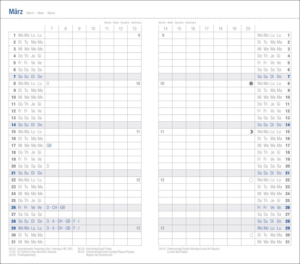 Weitere Ansicht: Leporello, schwarz Kalender 2027
