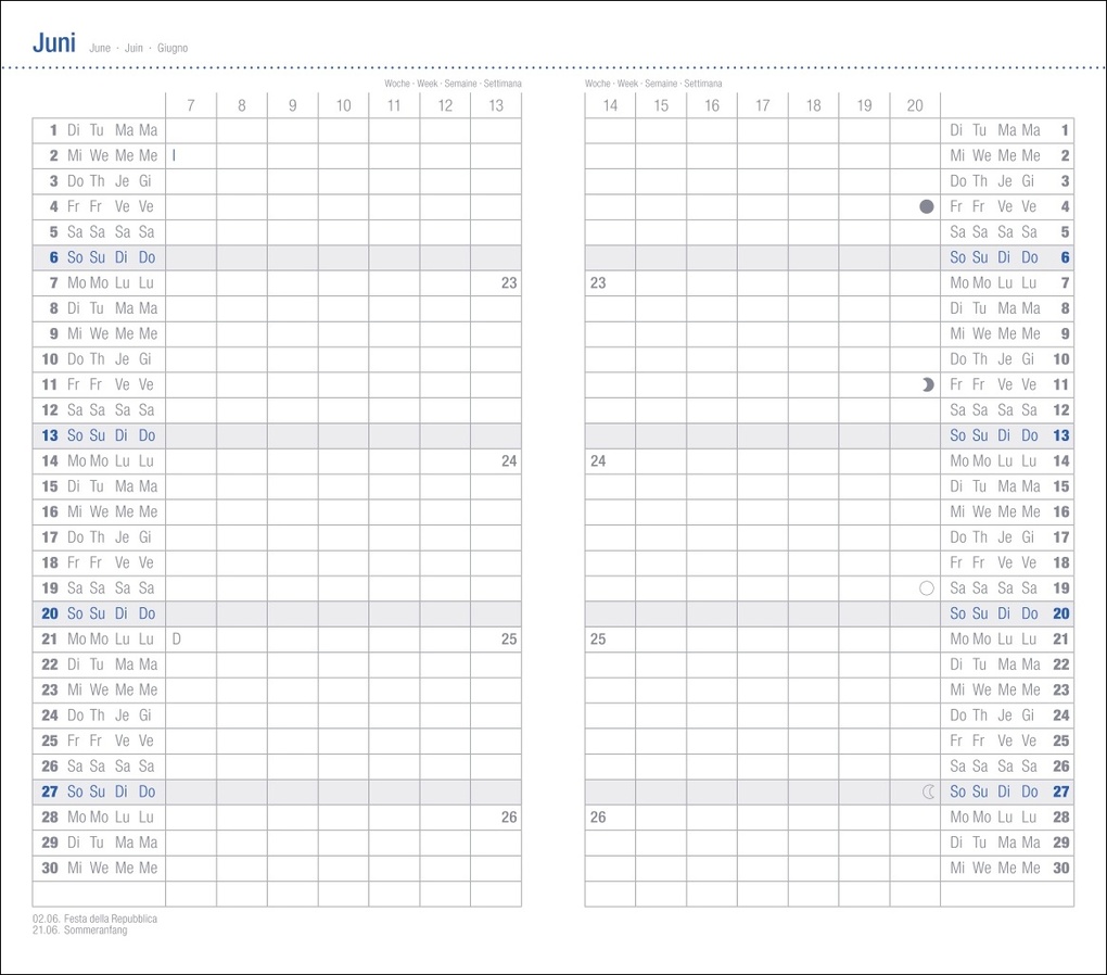 Weitere Ansicht: Leporello, schwarz Kalender 2027