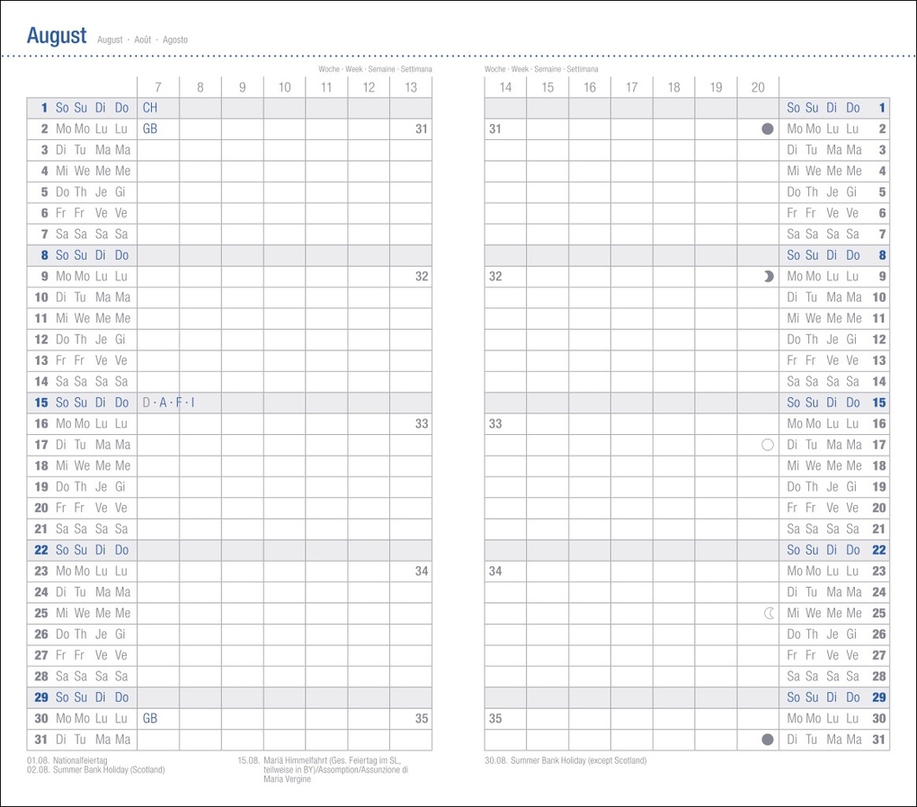 Weitere Ansicht: Leporello, schwarz Kalender 2027