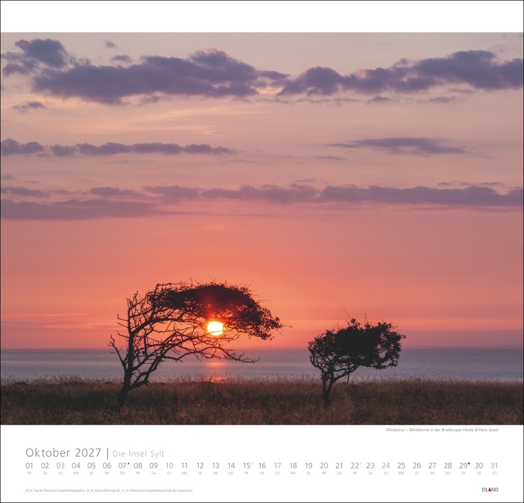 Weitere Ansicht: Die Insel Sylt Edition Kalender 2027 - Hans Jessel