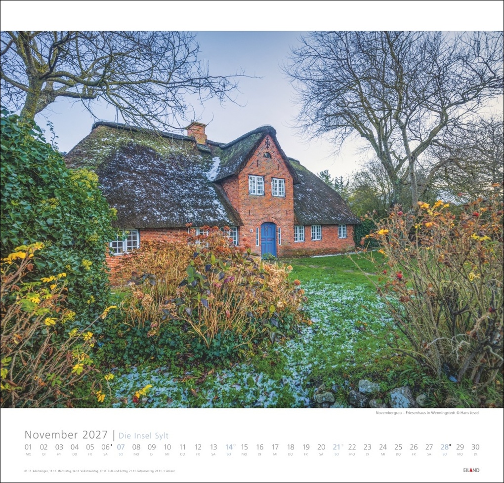 Weitere Ansicht: Die Insel Sylt Edition Kalender 2027 - Hans Jessel