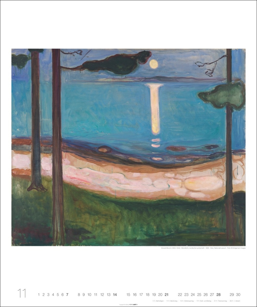 Weitere Ansicht: Edvard Munch Edition Kalender 2027 | Edvard Munch