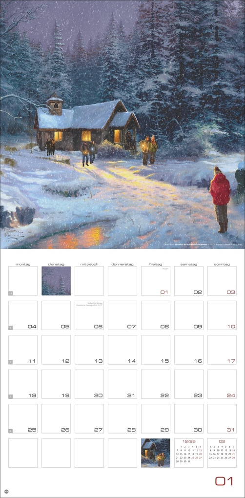 Weitere Ansicht: Thomas Kinkade: Land of Light Broschurkalender 2027 | Thomas Kinkade