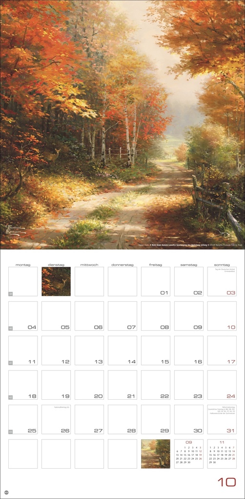 Weitere Ansicht: Thomas Kinkade: Land of Light Broschurkalender 2027 | Thomas Kinkade
