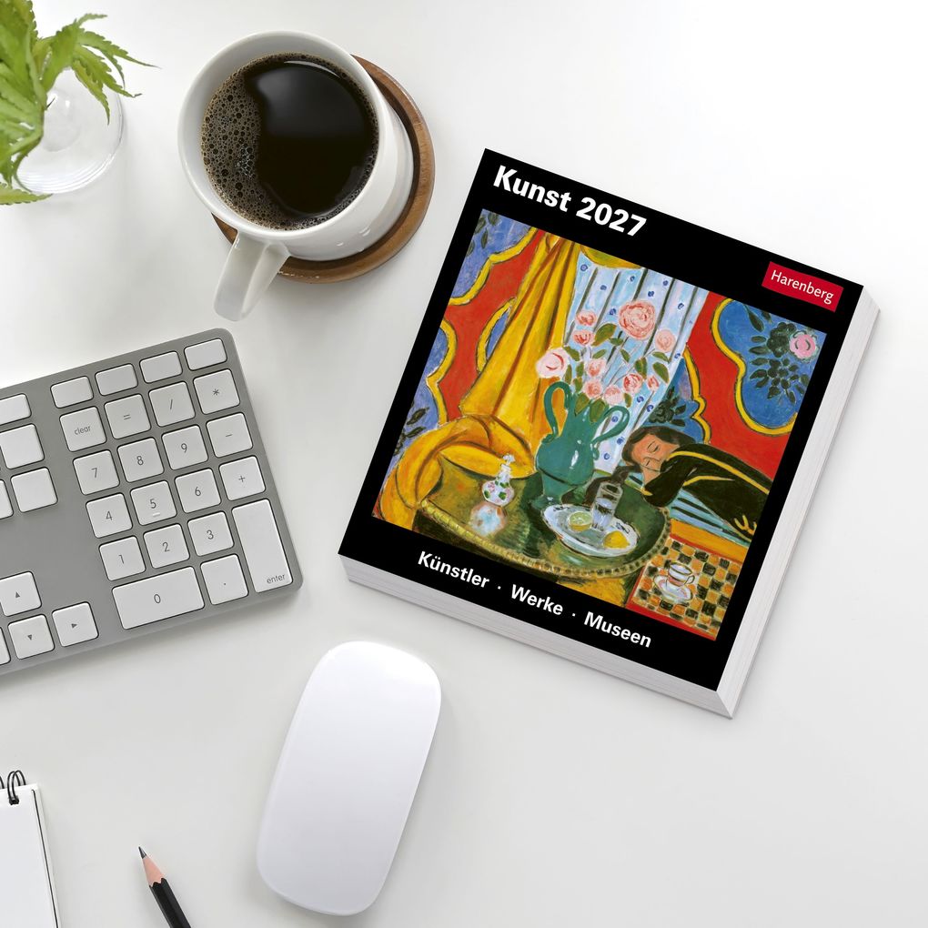 Weitere Ansicht: Kunst Tagesabreißkalender 2027 - Kulturkalender - Künstler, Werke, Museen | Regina Erbentraut, Maria Christina Zopff