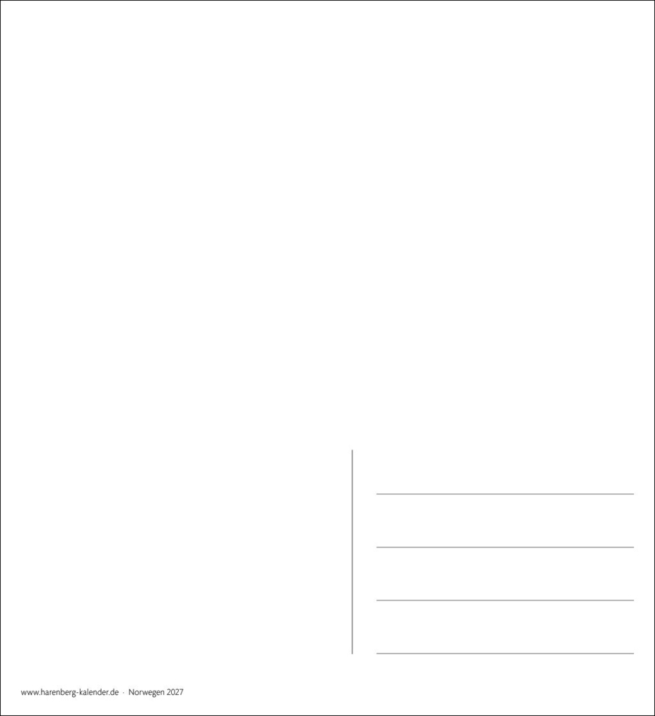 Weitere Ansicht: Norwegen Sehnsuchtskalender 2027 - Wochenkalender mit 53 Postkarten