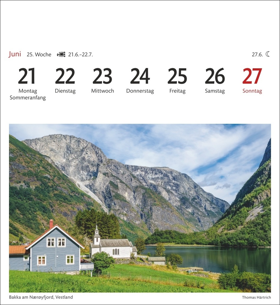Weitere Ansicht: Norwegen Sehnsuchtskalender 2027 - Wochenkalender mit 53 Postkarten