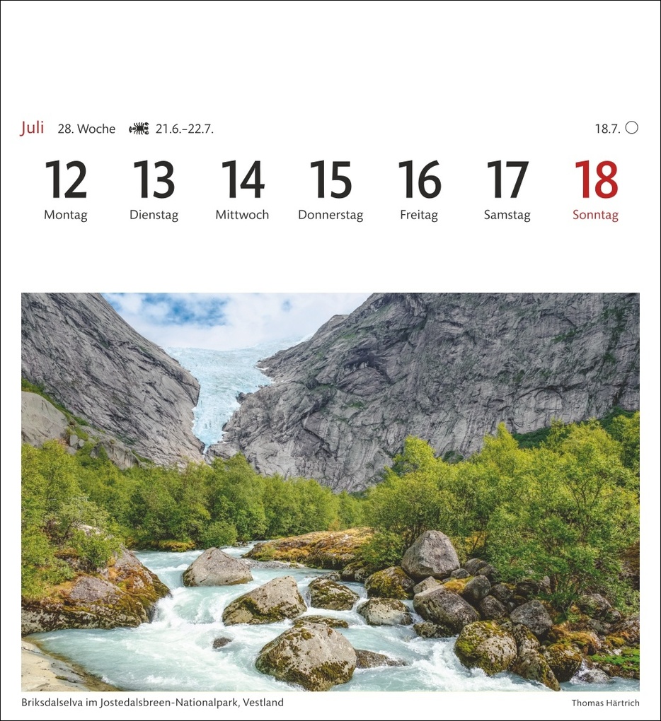 Weitere Ansicht: Norwegen Sehnsuchtskalender 2027 - Wochenkalender mit 53 Postkarten