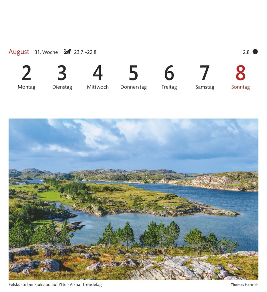 Weitere Ansicht: Norwegen Sehnsuchtskalender 2027 - Wochenkalender mit 53 Postkarten