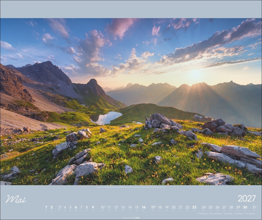 Weitere Ansicht: Alpen im Licht Kalender 2027