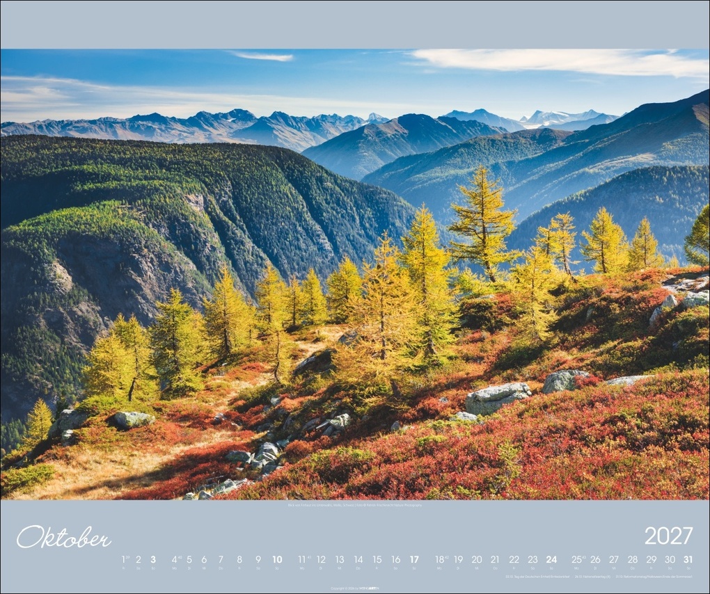 Weitere Ansicht: Alpen im Licht Kalender 2027