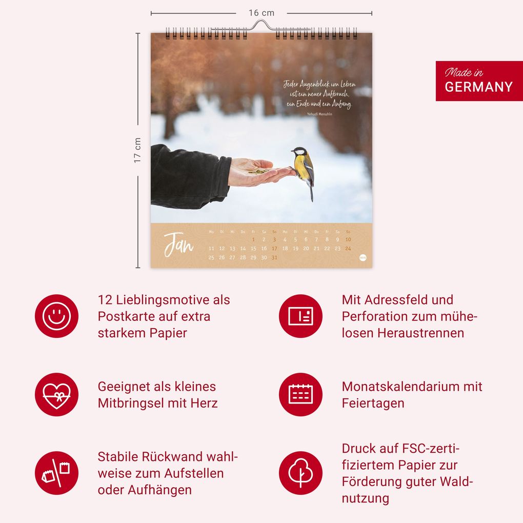 Weitere Ansicht: Augenblicke voller Zuversicht Postkartenkalender 2027