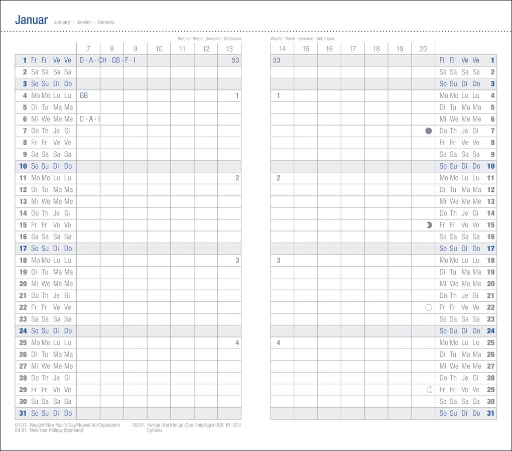 Weitere Ansicht: Monats-Taschenkalender, schwarz 2027