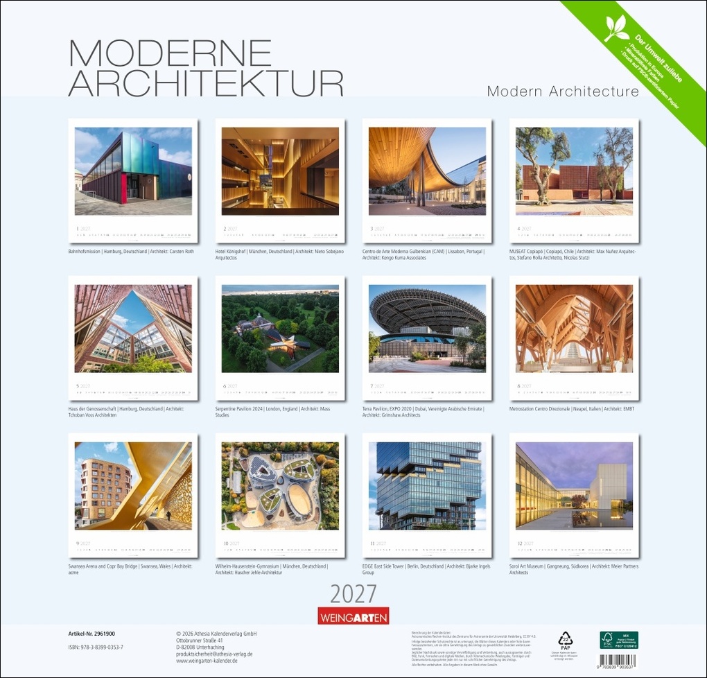 Weitere Ansicht: Moderne Architektur Kalender 2027