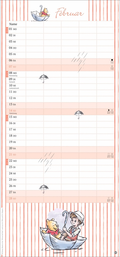 Weitere Ansicht: Winnie Puuh Familienplaner 2027