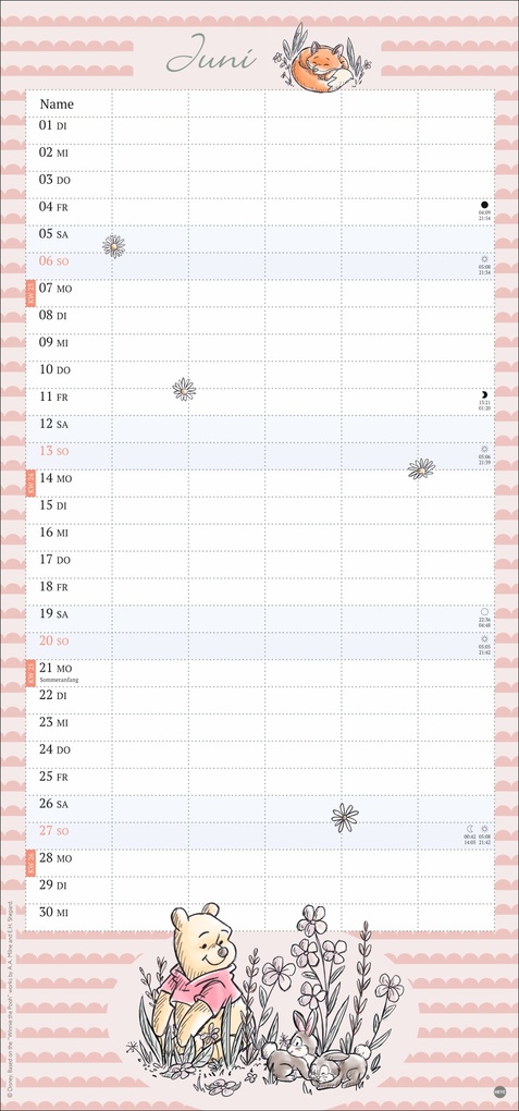 Weitere Ansicht: Winnie Puuh Familienplaner 2027