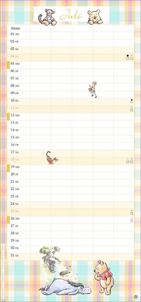 Weitere Ansicht: Winnie Puuh Familienplaner 2027