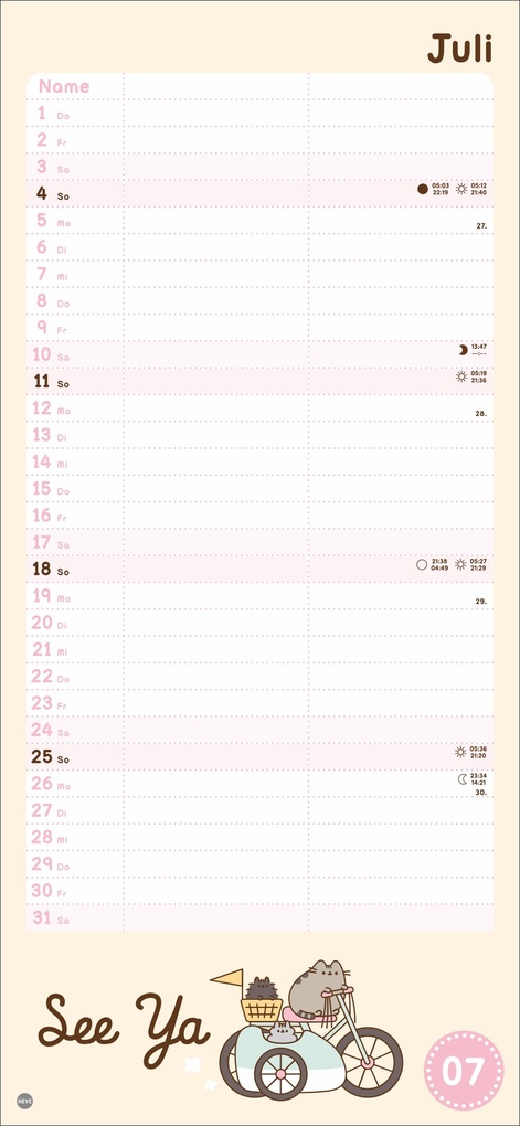 Weitere Ansicht: Pusheen Planer für zwei 2027