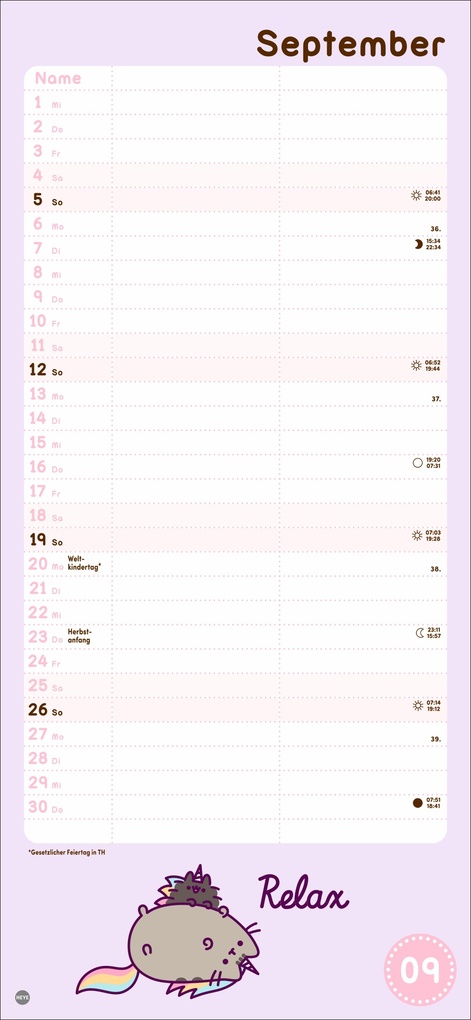 Weitere Ansicht: Pusheen Planer für zwei 2027