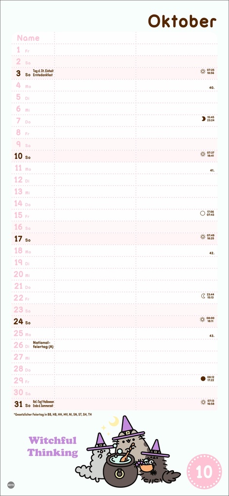 Weitere Ansicht: Pusheen Planer für zwei 2027