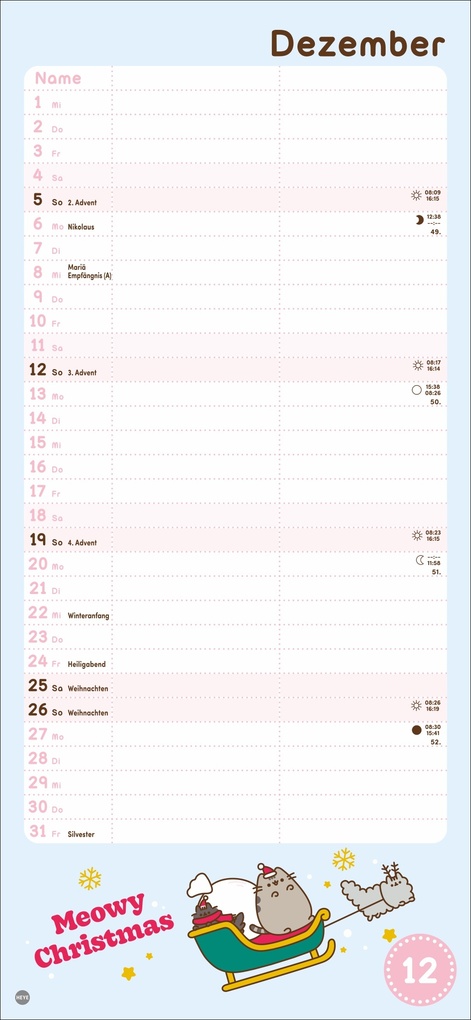 Weitere Ansicht: Pusheen Planer für zwei 2027