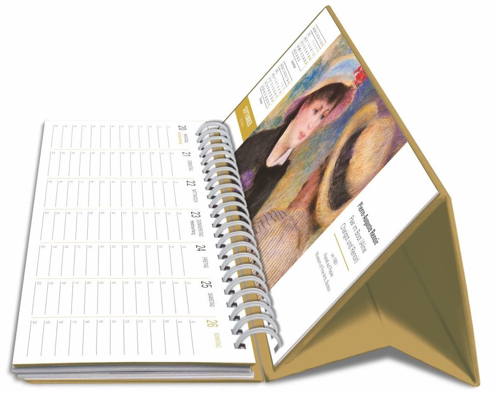 Weitere Ansicht: Die Welt der Kunst Premium-Tischplaner 2027 - Wochenkalender mit 53 Meisterwerken