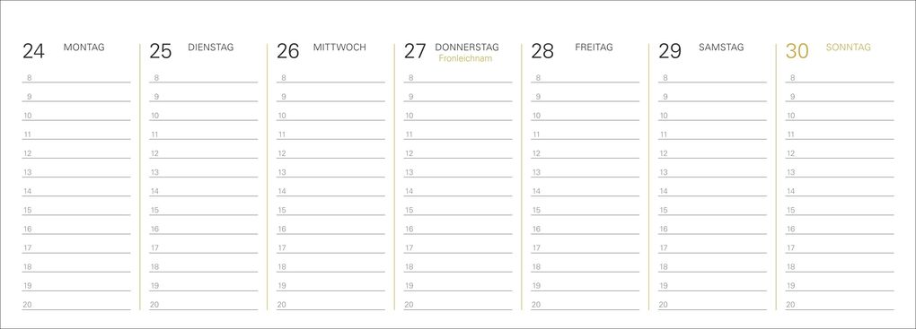 Weitere Ansicht: Die Welt der Kunst Premium-Tischplaner 2027 - Wochenkalender mit 53 Meisterwerken