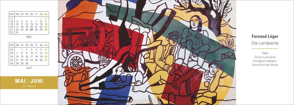 Weitere Ansicht: Die Welt der Kunst Premium-Tischplaner 2027 - Wochenkalender mit 53 Meisterwerken