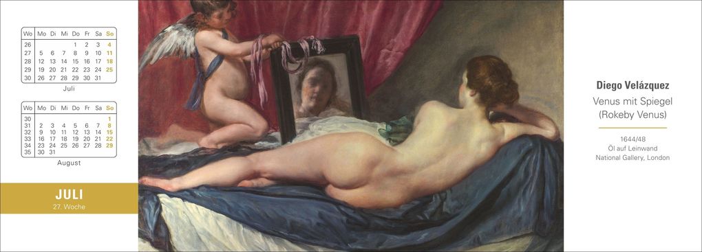 Weitere Ansicht: Die Welt der Kunst Premium-Tischplaner 2027 - Wochenkalender mit 53 Meisterwerken