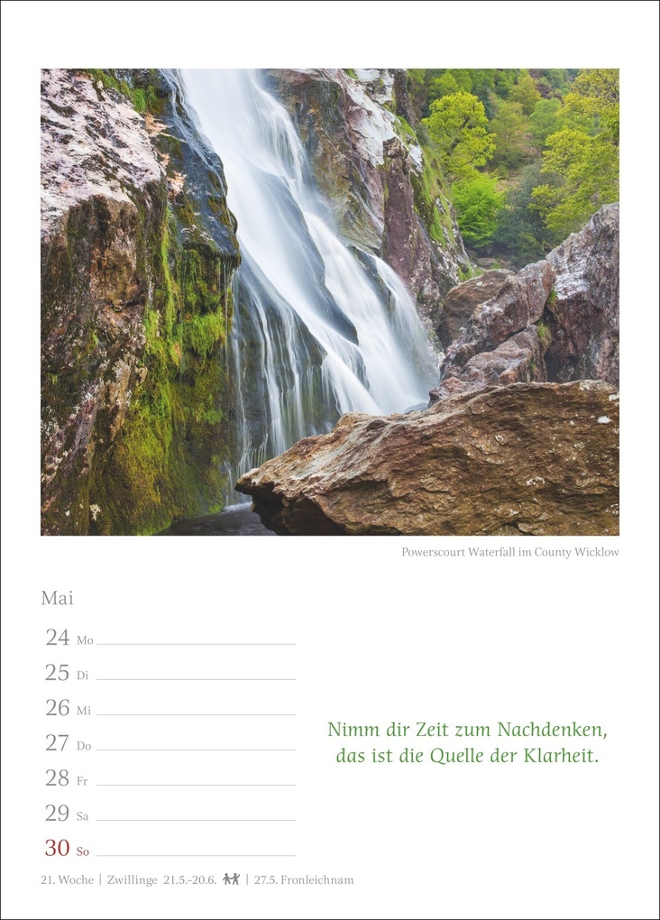 Weitere Ansicht: Irische Segenswünsche Wochenkalender 2027 - mit Zitaten