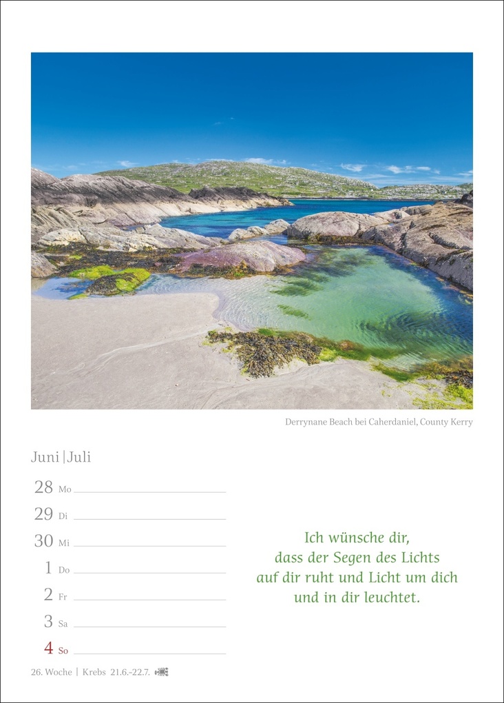 Weitere Ansicht: Irische Segenswünsche Wochenkalender 2027 - mit Zitaten