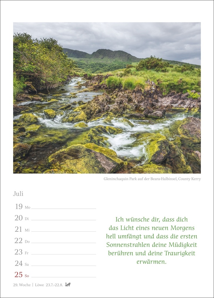 Weitere Ansicht: Irische Segenswünsche Wochenkalender 2027 - mit Zitaten