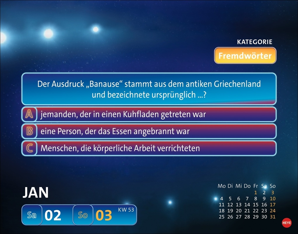 Weitere Ansicht: Wer weiß denn sowas? Tagesabreißkalender 2027