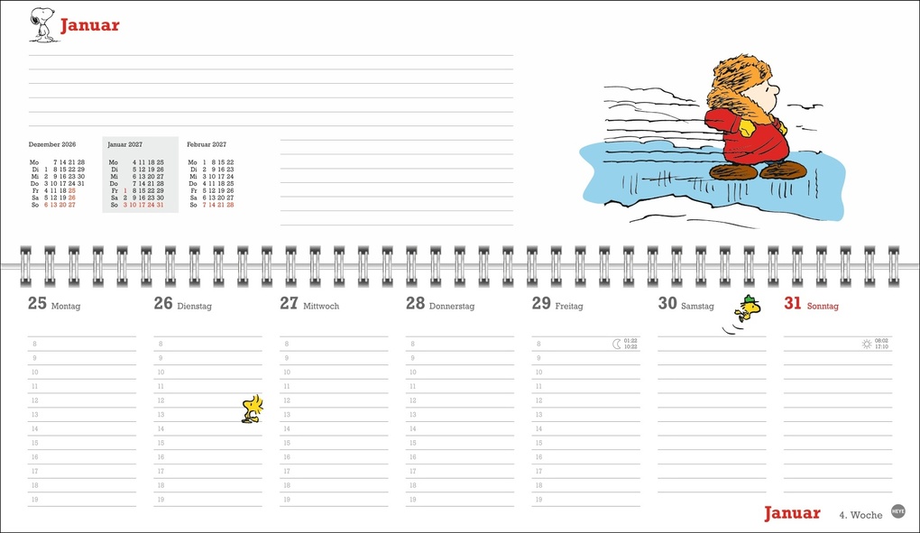 Weitere Ansicht: Peanuts Wochenquerplaner 2027