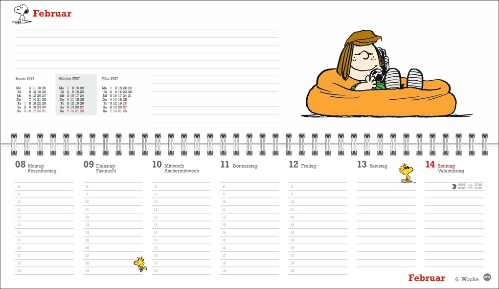Weitere Ansicht: Peanuts Wochenquerplaner 2027