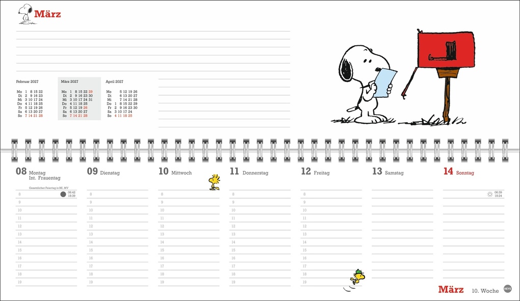 Weitere Ansicht: Peanuts Wochenquerplaner 2027