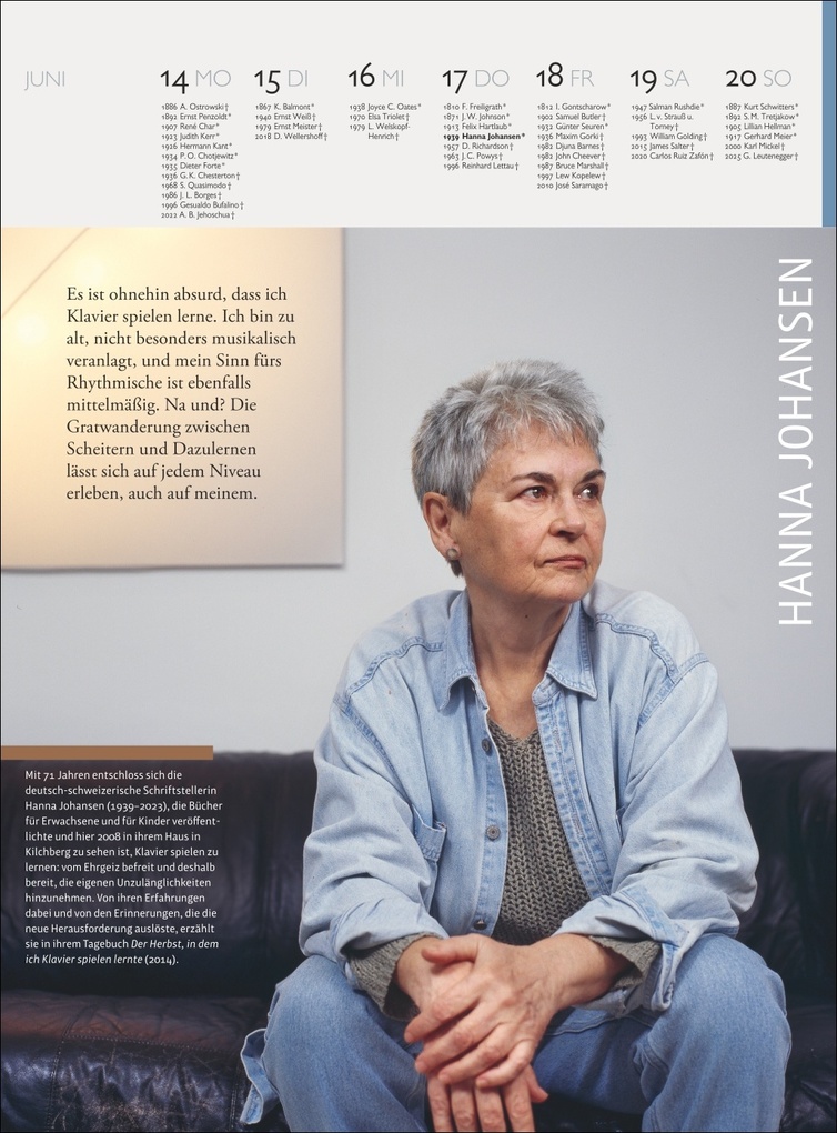 Weitere Ansicht: Der Literatur Kalender Wochenkalender 2027