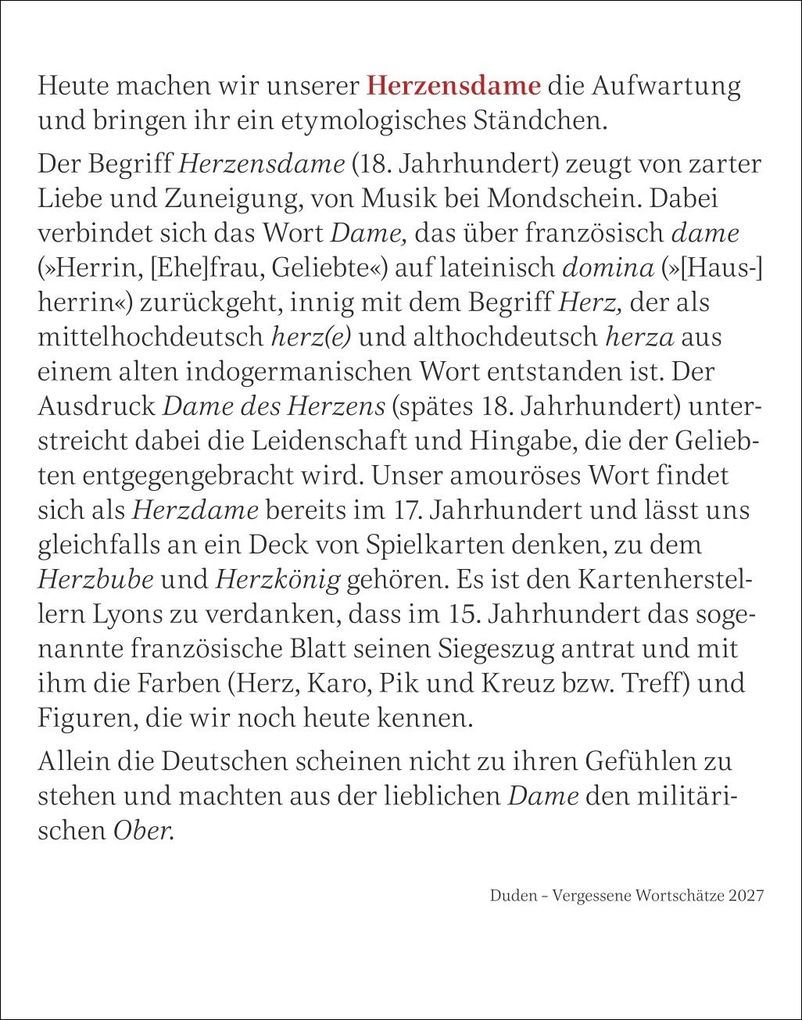 Weitere Ansicht: Duden Vergessene Wortschätze Tagesabreißkalender 2027 | Maik Goth