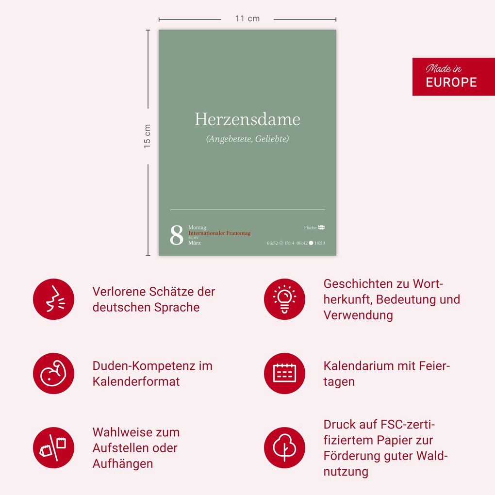 Weitere Ansicht: Duden Vergessene Wortschätze Tagesabreißkalender 2027 | Maik Goth