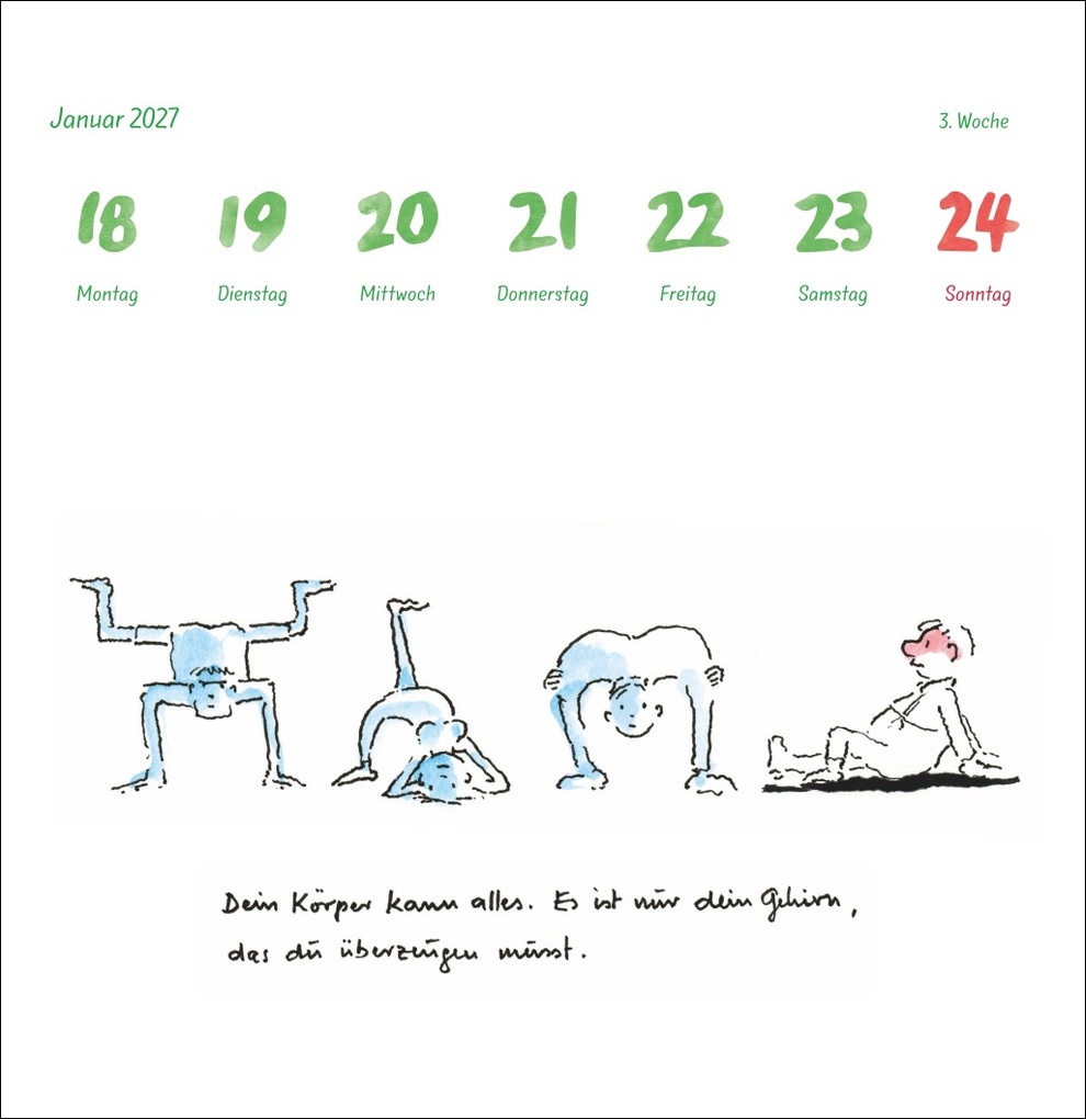Weitere Ansicht: Helme Heine: Philosophisches Premium-Postkartenkalender 2027 | Helme Heine