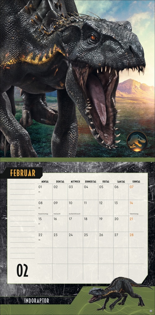 Weitere Ansicht: Jurassic World Broschurkalender 2027