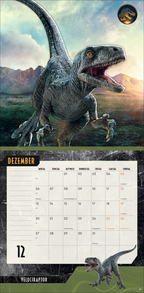 Weitere Ansicht: Jurassic World Broschurkalender 2027